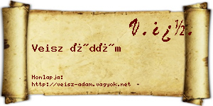 Veisz Ádám névjegykártya